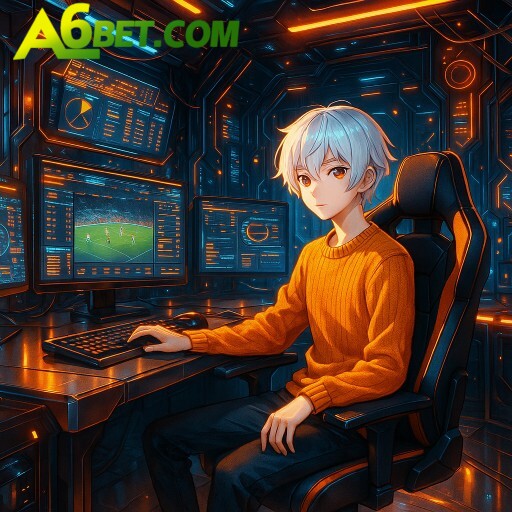 Imagem promocional da A6BET apresentando a plataforma e seus recursos